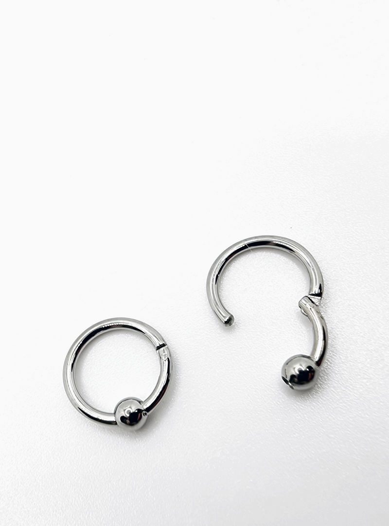 implant grade titanium jointed captive bead ring