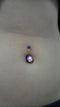 Titanium navel jewelry wirh AAA cubic