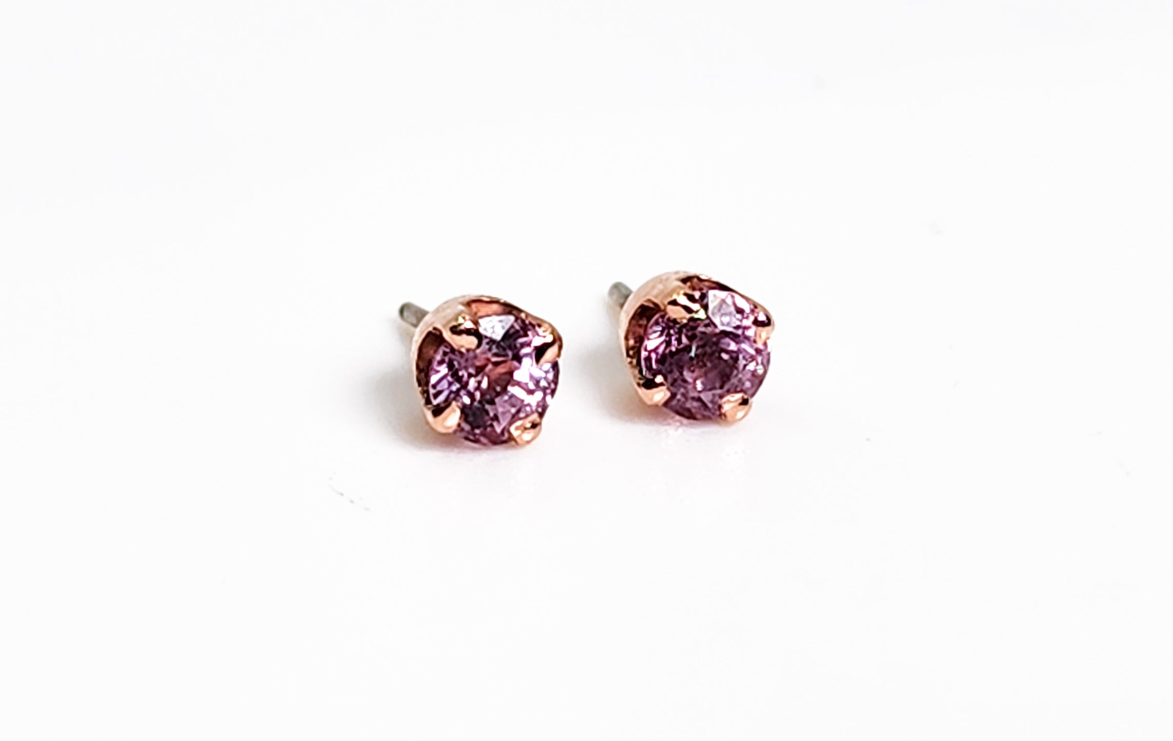 14kt Rose Gold 3mm Pink Sapphire Tribal Expression Jewelry