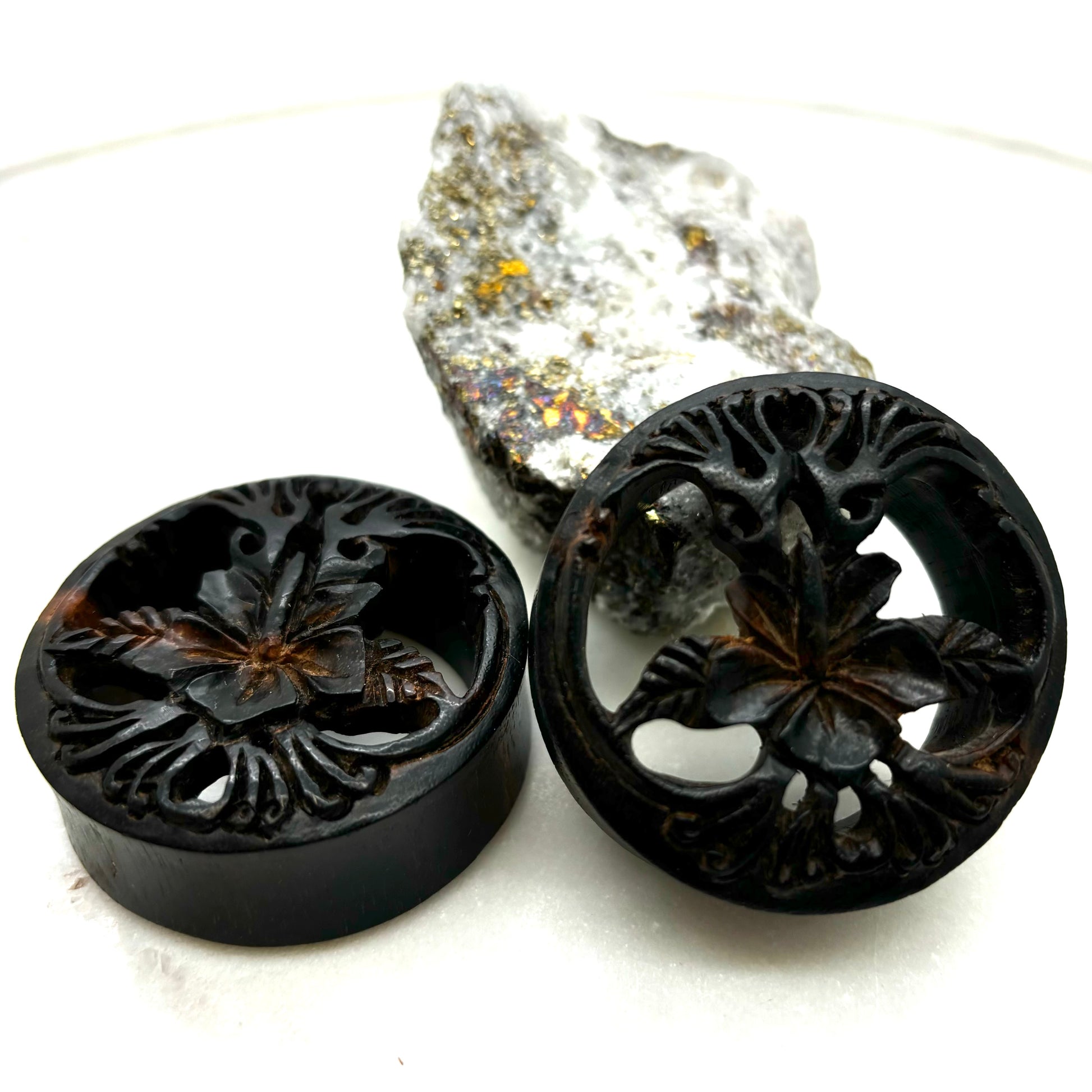 *MOVING SALE * Wood double flare plugs *-4