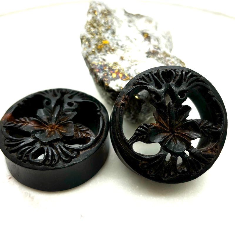 *MOVING SALE * Wood double flare plugs *-5