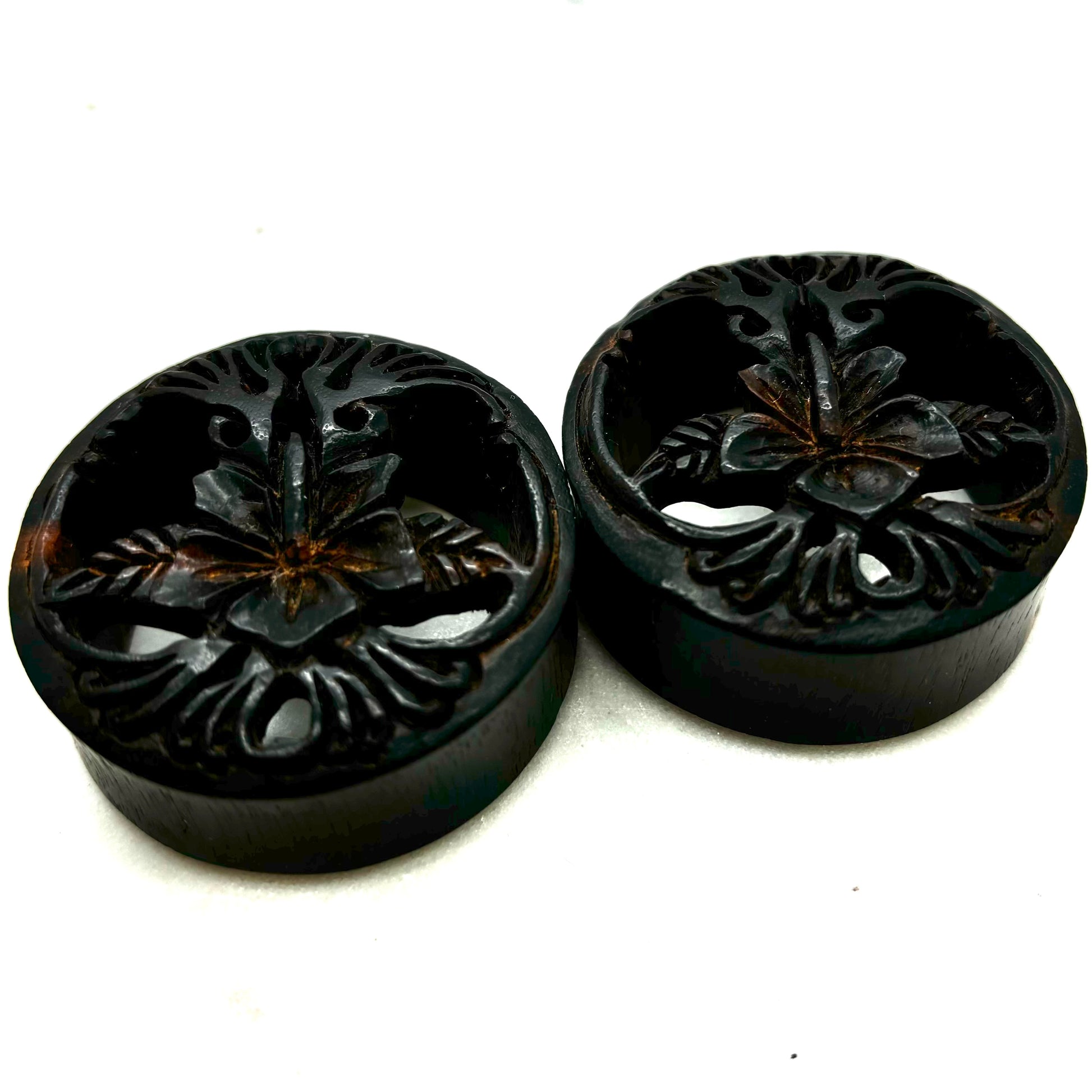 *MOVING SALE * Wood double flare plugs *-8