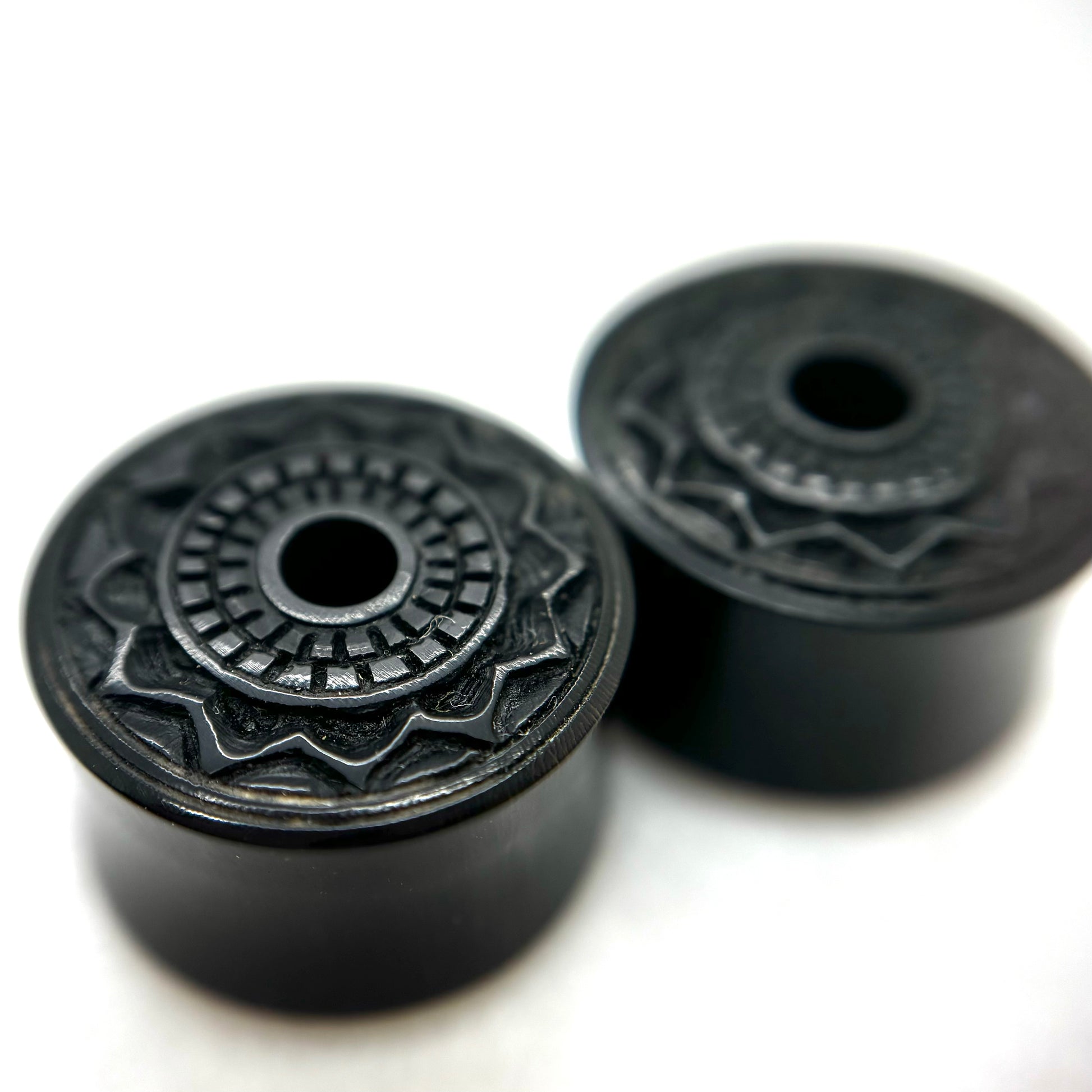 *MOVING SALE * wood double flare plugs *-2