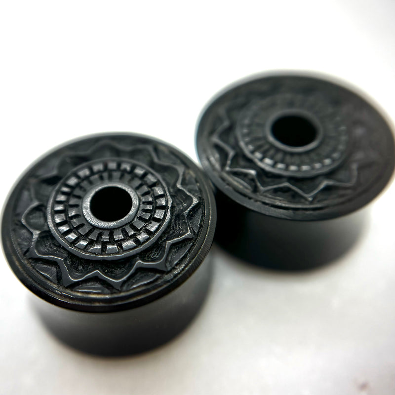 *MOVING SALE * wood double flare plugs *-1