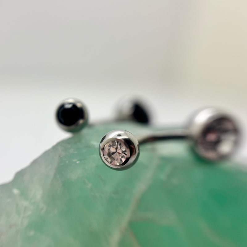 OVERSTOCK SALE — Stainless Steel Navel Jewelry- for healed piercing only .-7