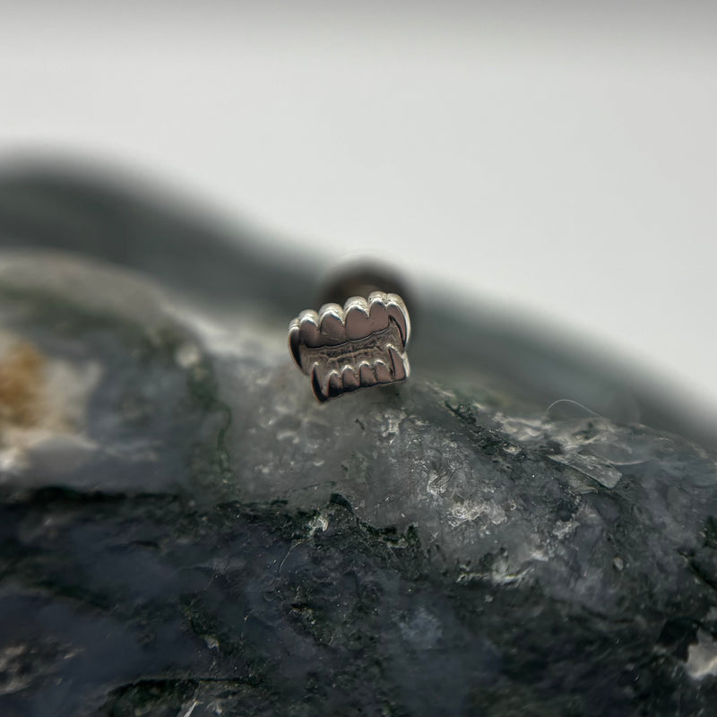 Limited Edition Silver Vampire Fang - For healed piercings-1