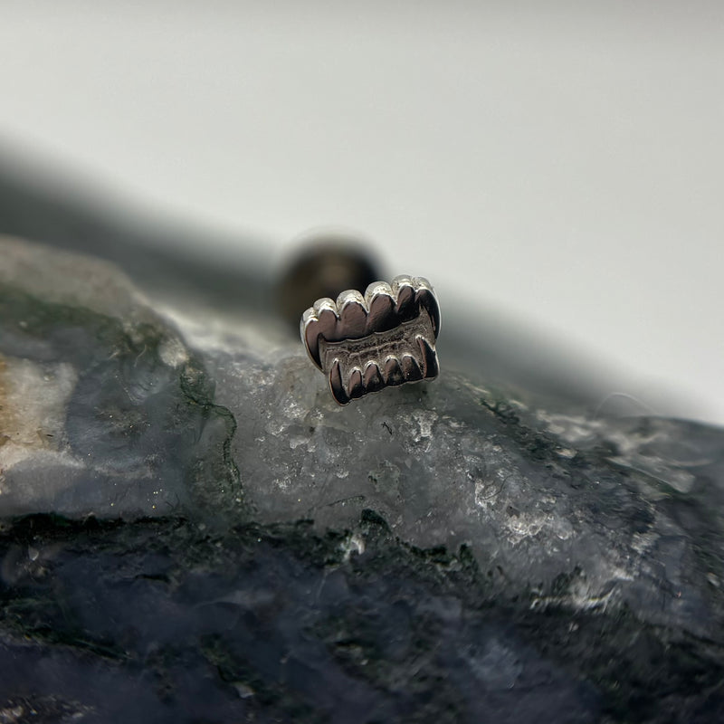 Limited Edition Silver Vampire Fang - For healed piercings-2