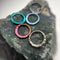 *NEW * Niobium seam ring with texture -size 16h 5/16