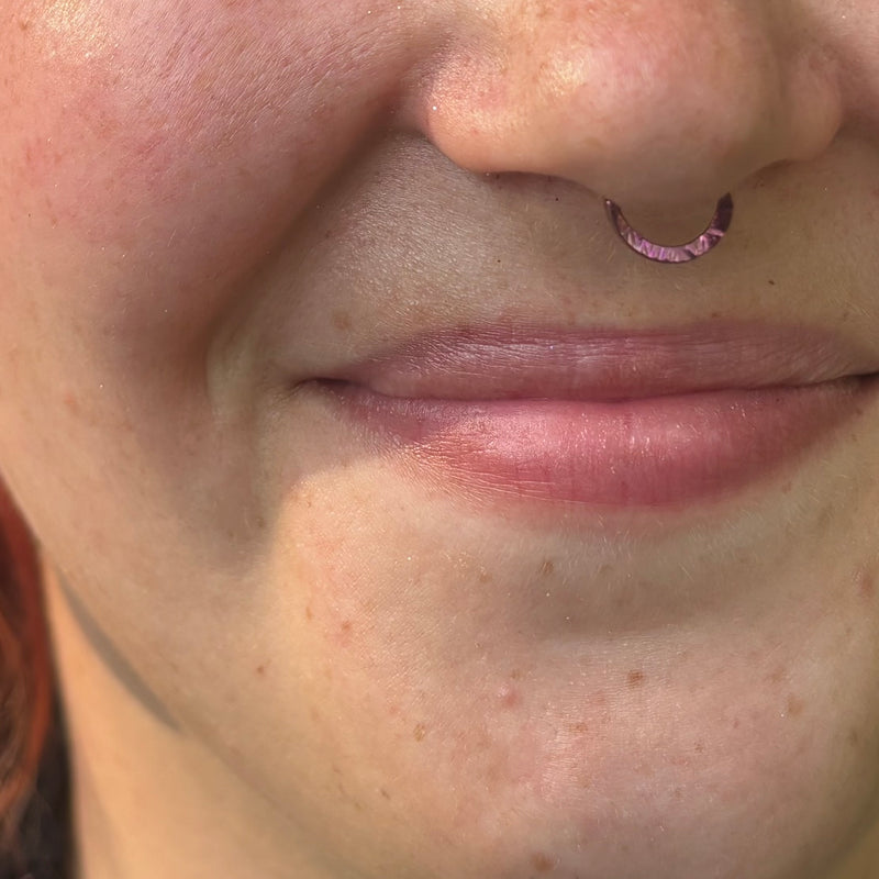 *NEW * Niobium seam ring with texture * Size 16g 3/8 *-7