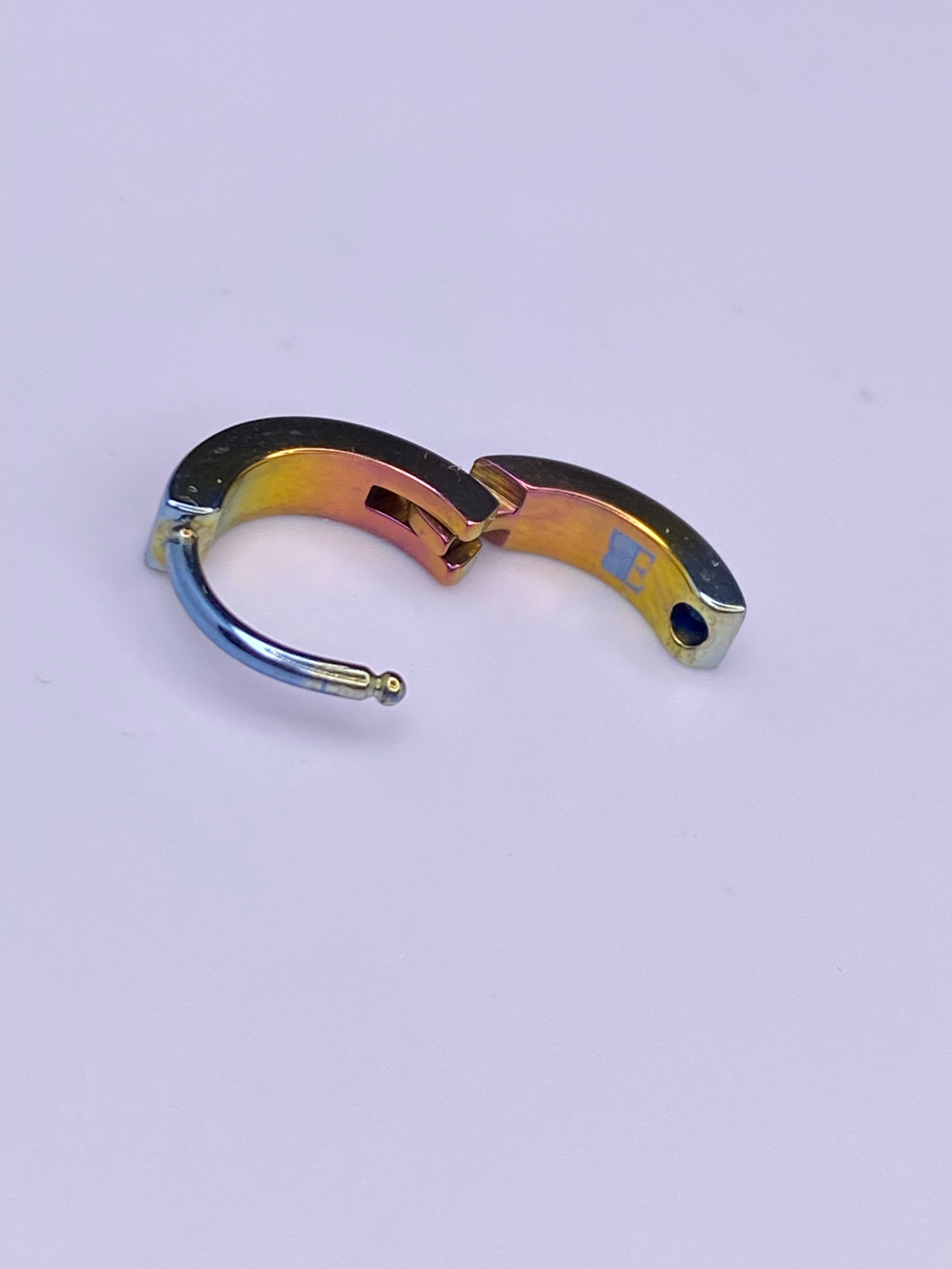 Elevated titanium snap lock clicker "Retro" (advanced designs) custom. Tribal Expression Jewelry