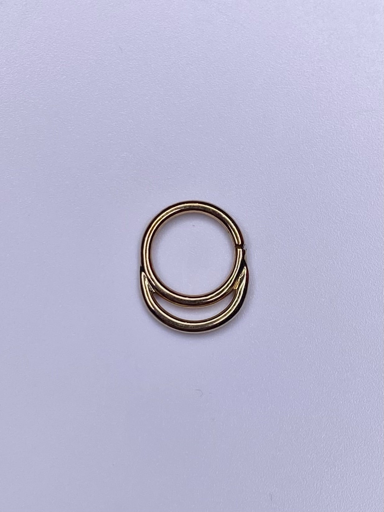 Solid 14kt "Stacked" Seam Ring, popular!!! Tribal Expression Jewelry