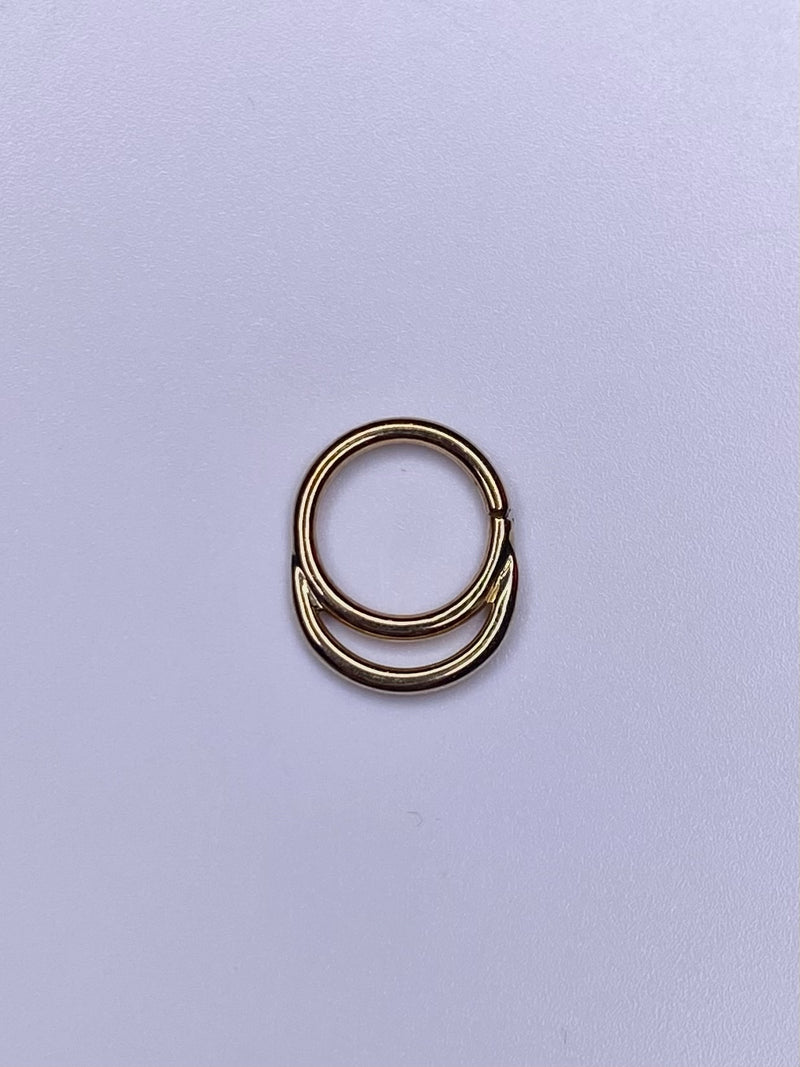 Solid 14kt "Stacked" Seam Ring, popular!!! Tribal Expression Jewelry