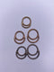 Solid 14kt "Stacked" Seam Ring, popular!!! Tribal Expression Jewelry