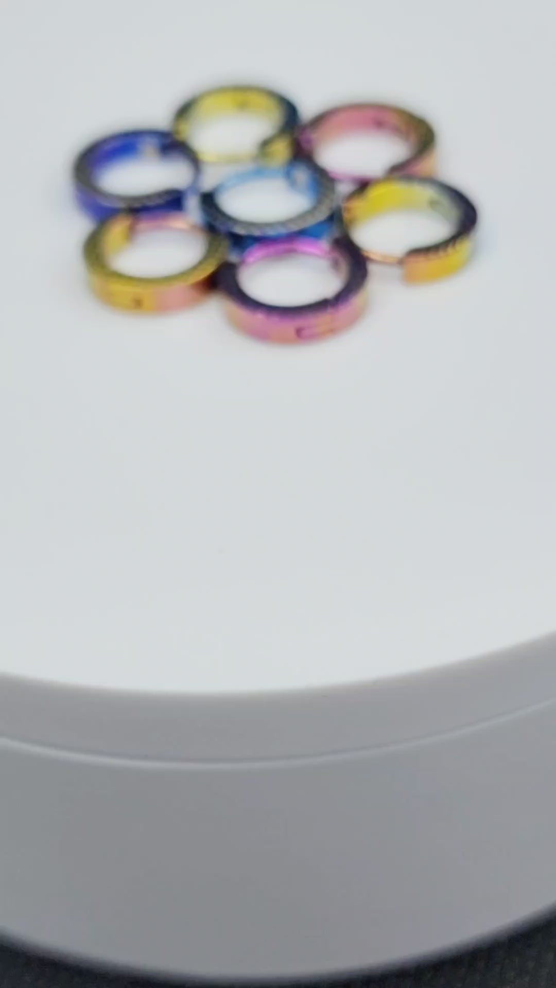 Elevated titanium snap lock clicker  "The Fade" (advanced designs)-2