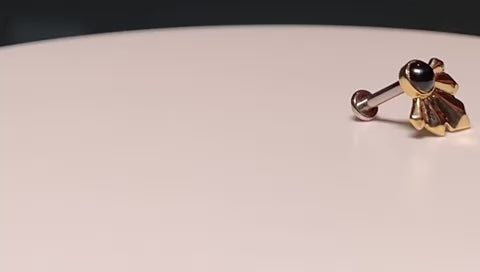 14kt Gold Crystal Fans. Handmade beauty-9