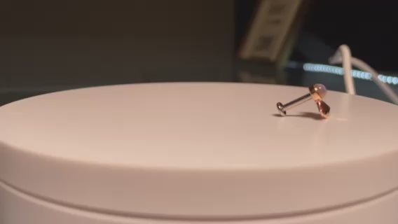 14kt Gold Crystal Fans. Handmade beauty-10