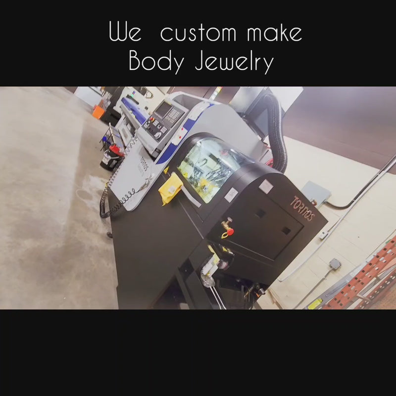 Brand new.....Black pure Niobium Threadless, 5A cubic zirconia. World First, threadless, genuine niobium.-12