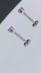 Affordable and Elegant Platinum 4mm Amethyst Prong