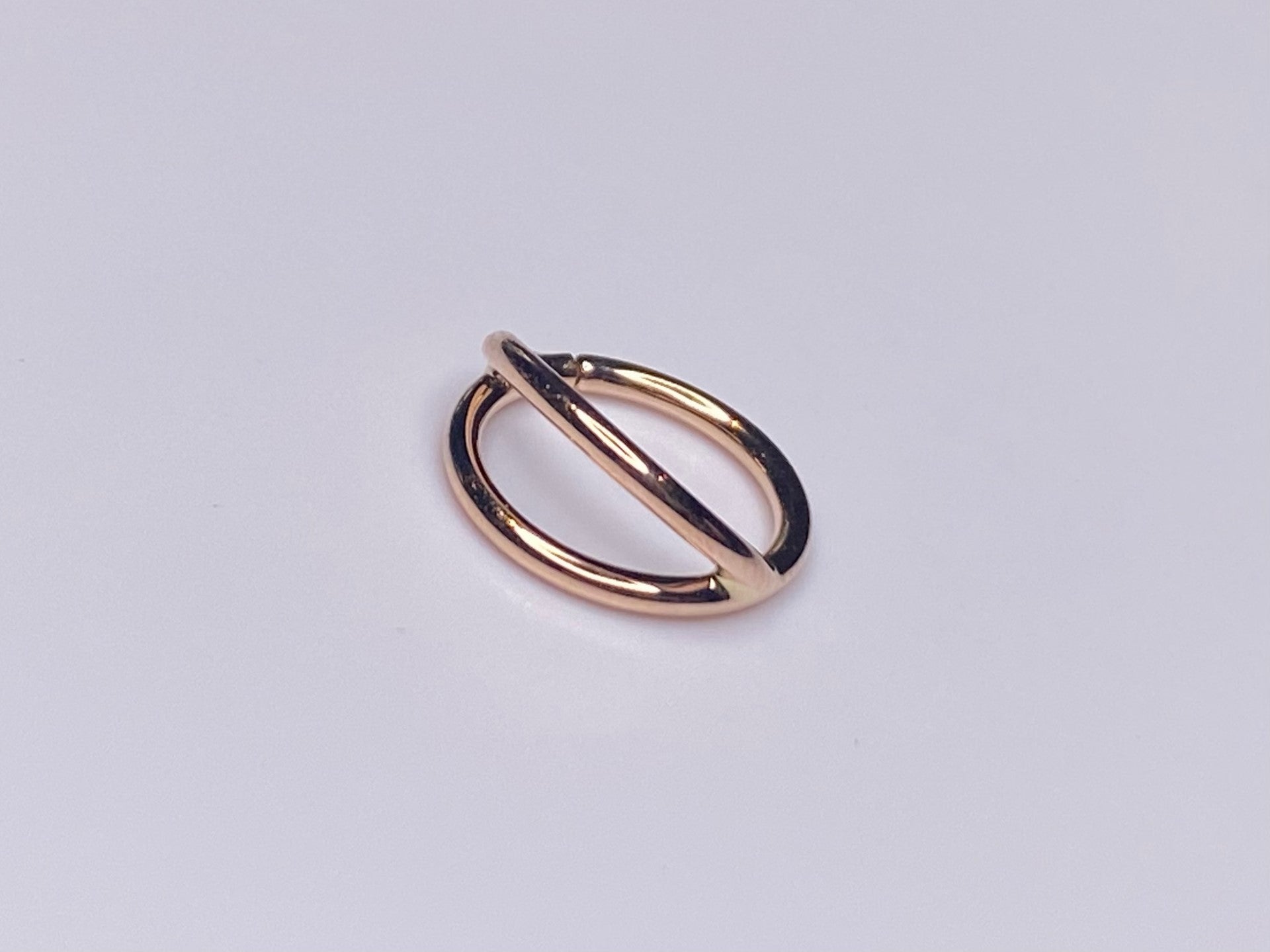 14kt Gold Split Seam Ring Tribal Expression Jewelry