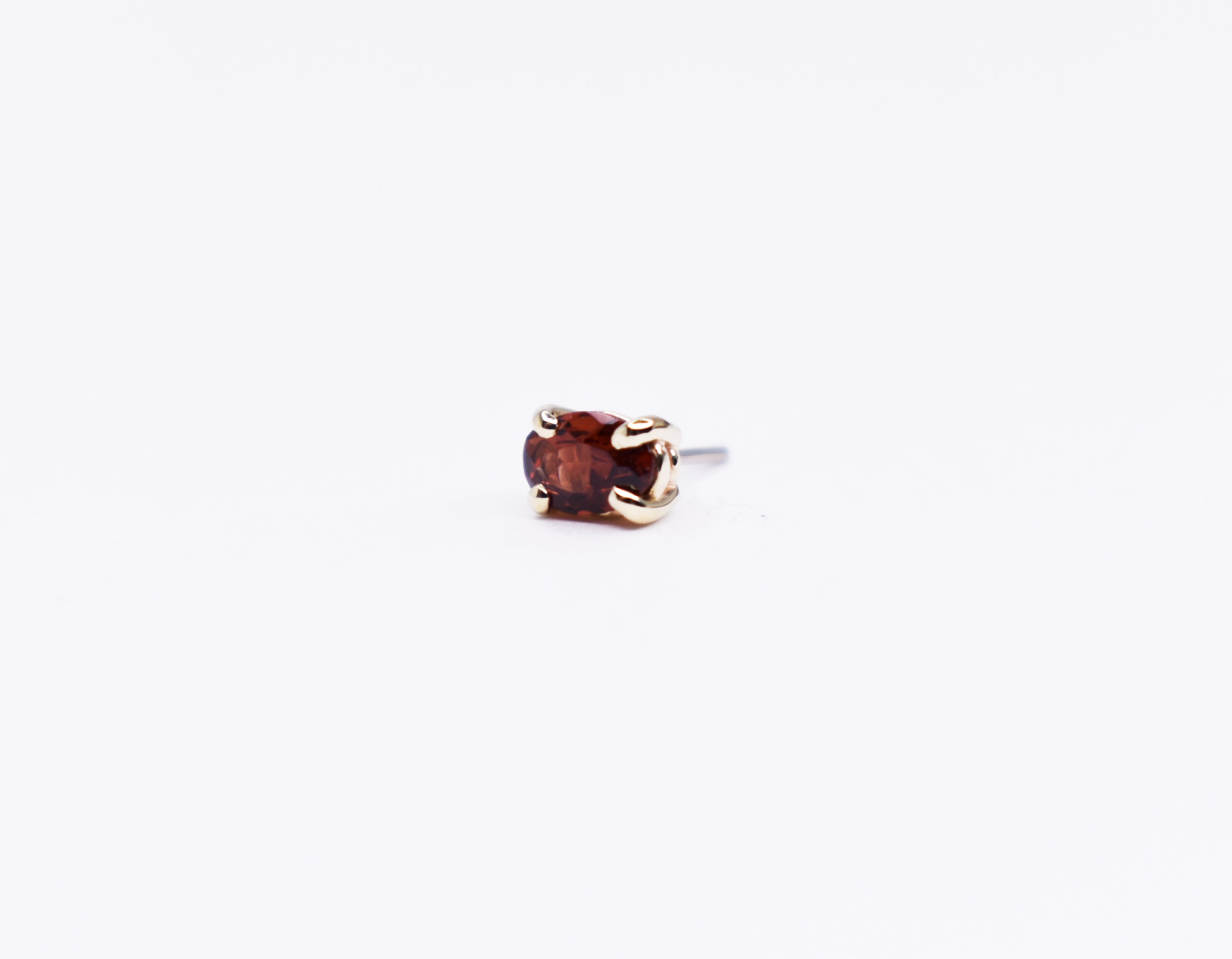 Locally made and handcrafted. This Beautiful Genuine Red Tourmaline is set in a solid 14kt Yellow Gold 4 prong setting
